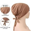 Women Hijab Undercap,2 PCS Breathable Modal Elastic Head Wraps Adjustable