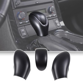 Gear Shift Head Cover Trim for Chevy Corvette C6 2005 2006 2007 2008 2009 2010 2011 2012 2013, Console Shifter Gear Lever Head Cap, Automatic Gear Shift Knob Handle Cover Accessories (Matte Black)