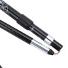 1Pair 5Sections Folding Damping Alpenstock Inner Lock Telescopic Hiking Walking
