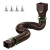 Retractable Downspout Extension for Rain Gutters – Adjustable Drainage Extender