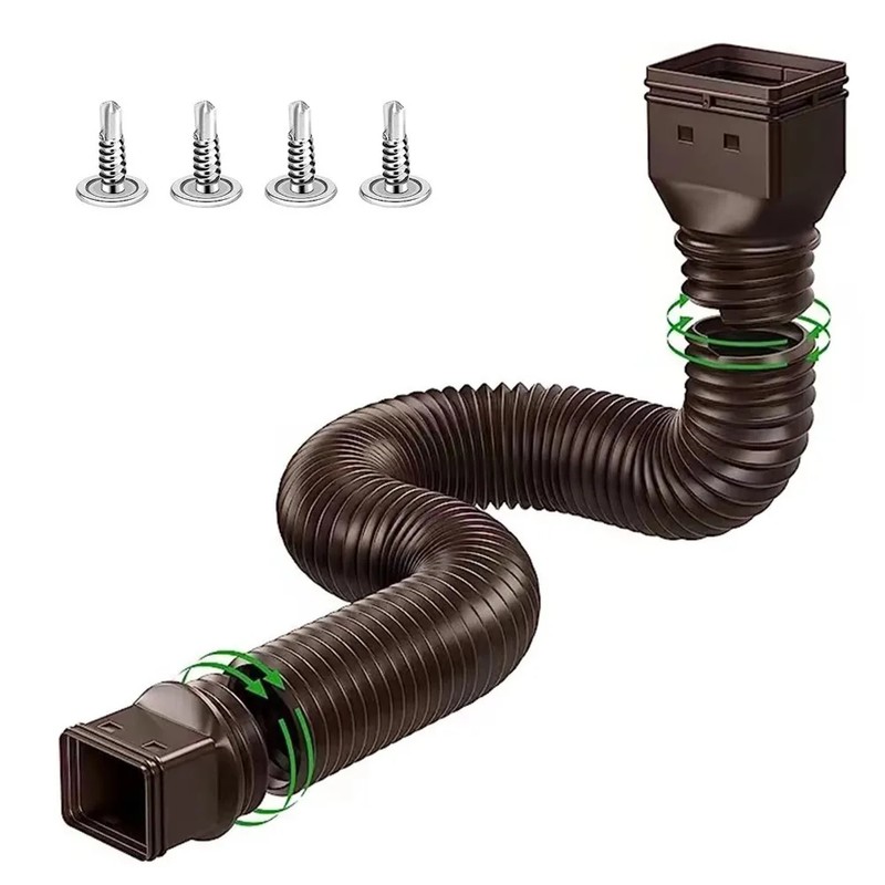Retractable Downspout Extension for Rain Gutters – Adjustable Drainage Extender