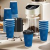 Clawsoff 100 Pack Coffee Cups with Lids 16 oz, Disposable