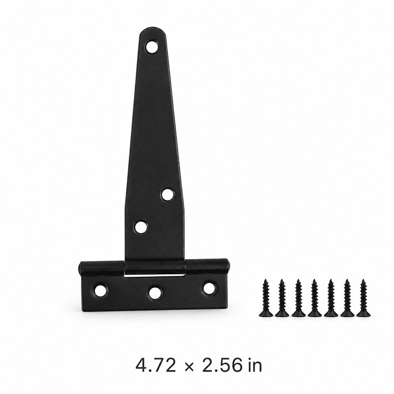T-Shaped Strap Hinges for Doors & Gates – Galvanized Metal