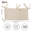 PangWuu 2 Stück Wickeltisch Organizer, Babybett Organizer mit 2 Taschen,