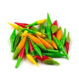 MyTinyWorld 2 x 10 Dolls House Miniature Handmade Mixed Chillies