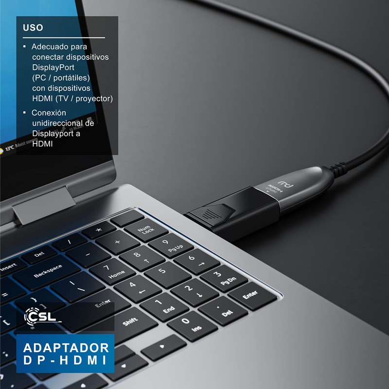 CSL - DisplayPort to HDMI Adapter - DP 1.2 4K