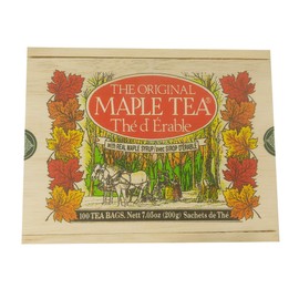 The Metropolitan Tea Company 62WD-100-041 Maple 100 Teabags in Wood Box
