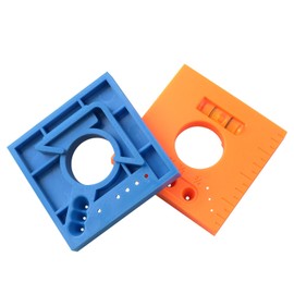 FINBe Mark Offset Ruler with Horizontal Bead Offset Trimming Gauge for Cutting Parallel Line Offset Marking Tool for Easy Scribing Trim for a Perfect Fitting 2pcs (Orange + Blue)