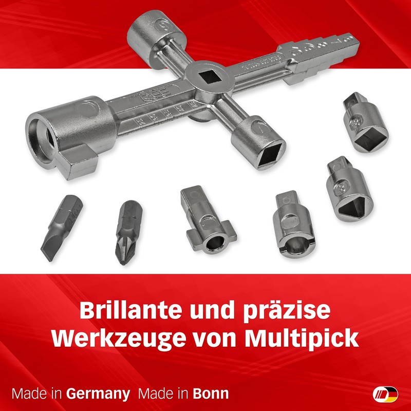 MULTIPICK Universal Key Set [Magnetic Attachments] Control Cabinet Key –