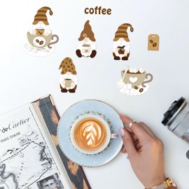 GLOBLELAND 2Set 32Pcs Gnome Cutting Dies for DIY Scrapbooking Metal Coffee Cup Die Cuts Embossing Stencils Template for Paper Card Making Decoration Album Craft Decor