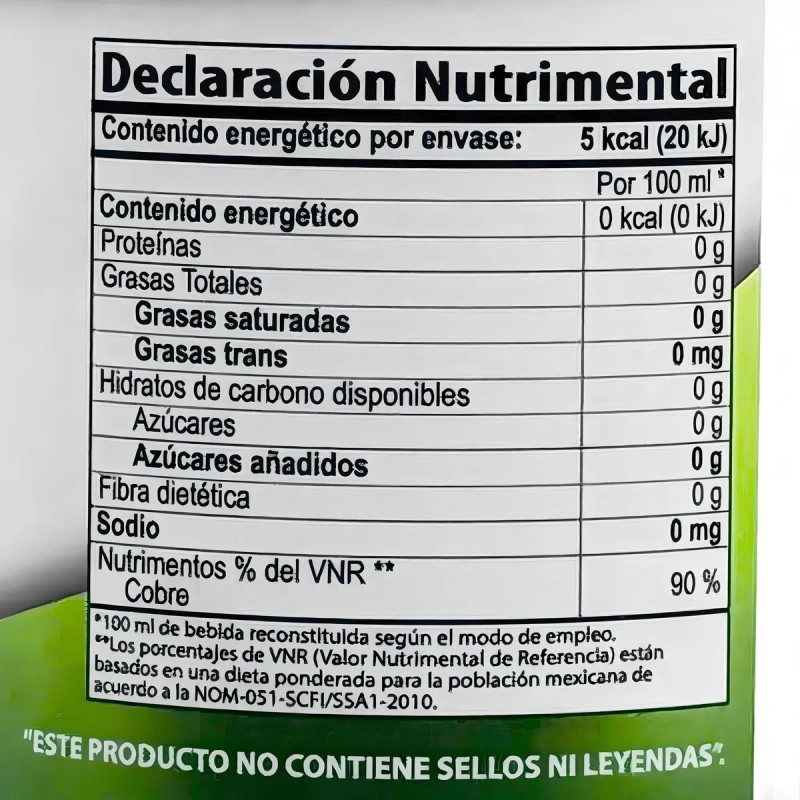 Clorofila Líquida 500 Ml Sabor Menta Natural Health