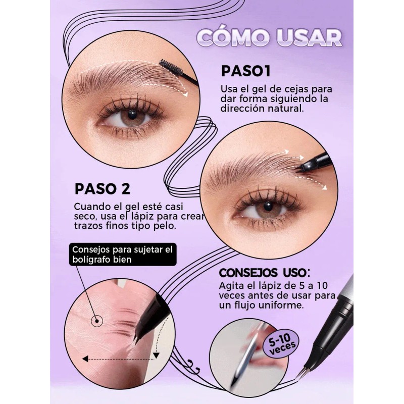 SHEGLAM Real Flow Lápiz Laminador de Cejas - Espresso