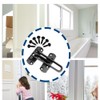 Ruidee 2Pcs Swing Bar Lock Front Door Locks Alloy Automatic