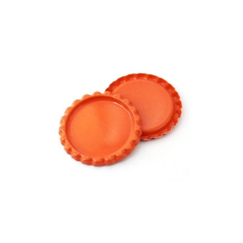 Flattened Bright Bottle Cap Multi-Color 30 Pack.