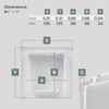 Vent Systems 4 x 4 Inch (Cut-Out) White ABS Plastic