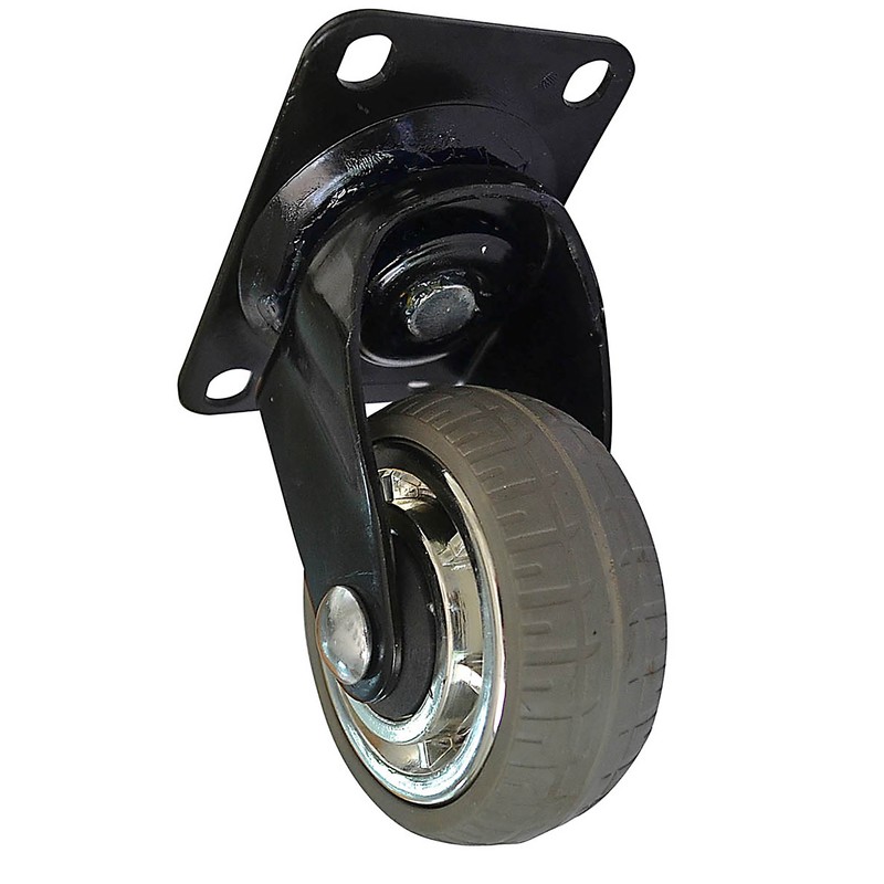 Headbourne 8268E Designer Casters 3 inch Soft Rubber Chrome &