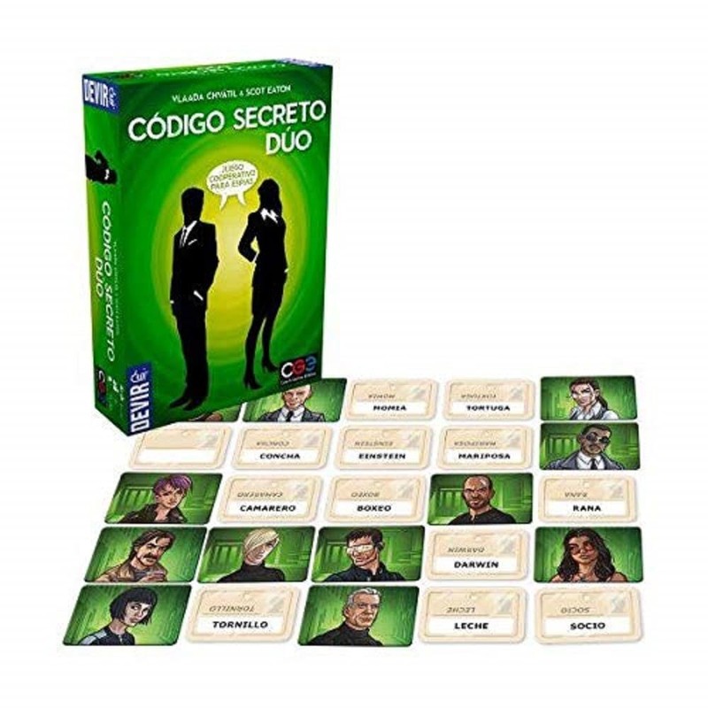 Devir - Código Secreto Dúo, Juego de mesa con Amigos,