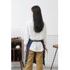 Pincy Cotton Denim Apron, Unisex Adjustable Bib Apron with Pockets