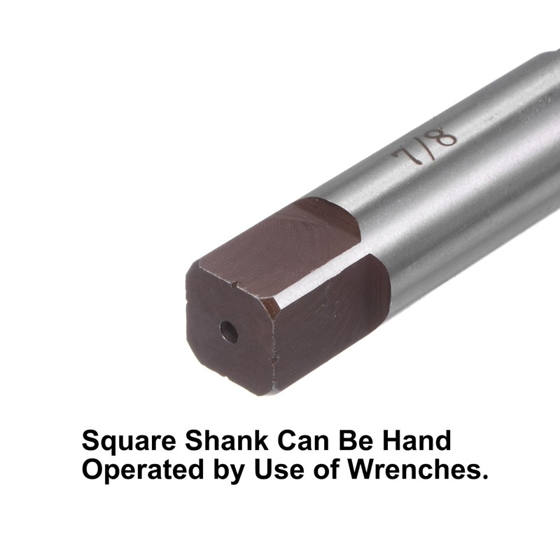 sourcing map 7/8" Hand Reamer H8 Accuracy Alloy Tool Steel