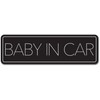 Baby Insignal, Magnet Sticker, Horizontal Simple Design, Baby in Car,