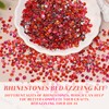 15000Pcs Red Color Rhinestones for Bedazzling, Jelly Bedazzling Resin Gems