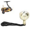 Fishing Reel Handle Aluminum Alloy Prevent Slip Ergonomic Replacement Baitcasting