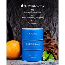 M&SENSE Tropical Fruit Soy Scented Candles Natural Non Toxic, Large Summer Candles 21.2oz 120 Hours Long Lasting Burning, Unique Candle Gifts Cozy Room Decor for Women Men