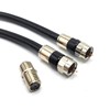 20 FT TechDirect Coaxial Cable Black - High Perfomance and