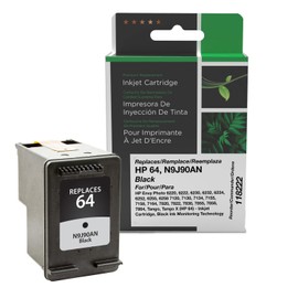Clover Remanufactured Ink Cartridge Replacement for HP 64 (N9J90AN) | Black