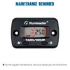 Runleader Digital Tach/Hour Meter,Maintenance Reminder for Lawn Mower Generator Motorcycle