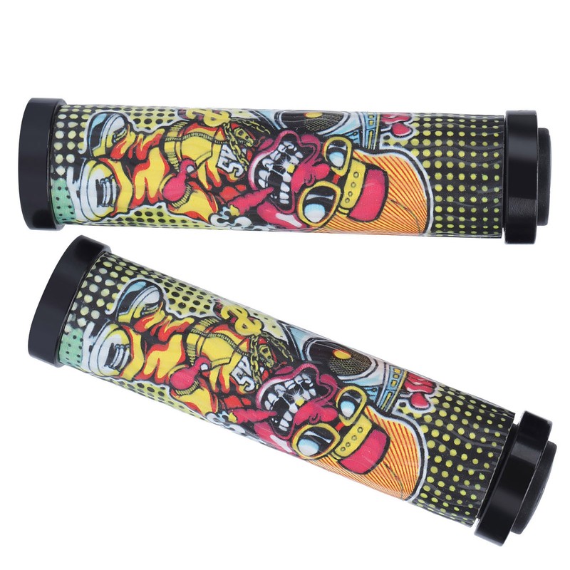 Handlebar Grips Fashionable Pattern Comfortable Cycling Equipment for Mountain BikesF