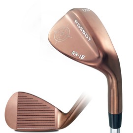 POSSOT 3 PCS Wedge Set or Individual Golf Wedges, Available in 56° Sand Wedge for Man and Woman Right Hand with Rubber Grip, Gold.