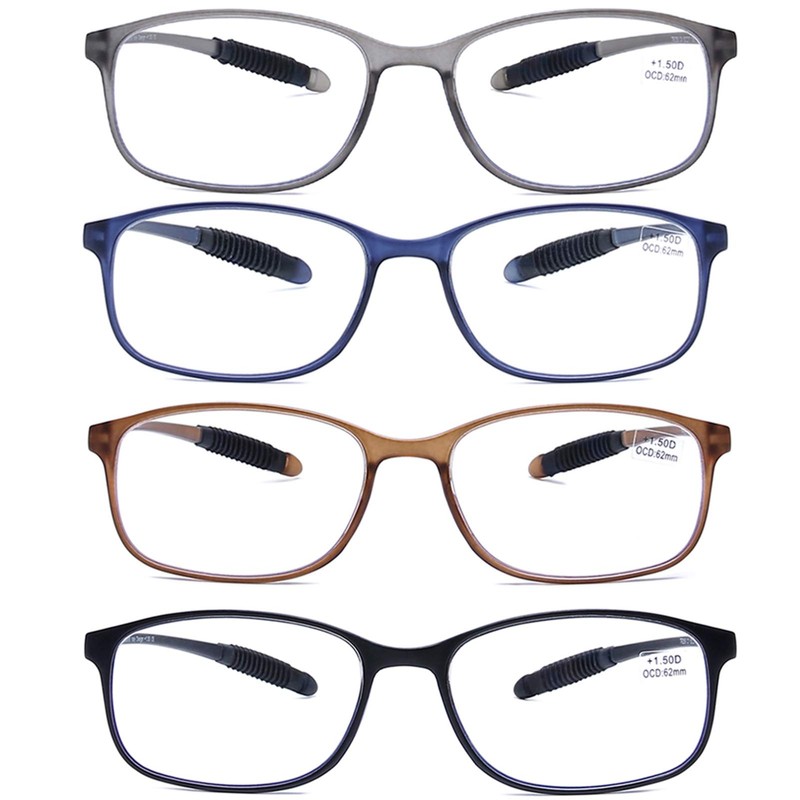 AQWANO TR90 Durable Reading Glasses - Lightweight Flexible Readers for