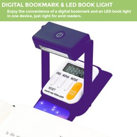 Mark My Time Reading Timer and Bookmark for Kids, Cool Bookmarks and Reading Incentives, Great Christmas Gift & Stocking Stuffer for Book Lovers - 3D Unicorn