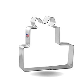 Stacked Gift Boxes Present 3.75 Inch Cookie Cutter from The Cookie Cutter Shop – Tin Plated Steel – Made in the USA