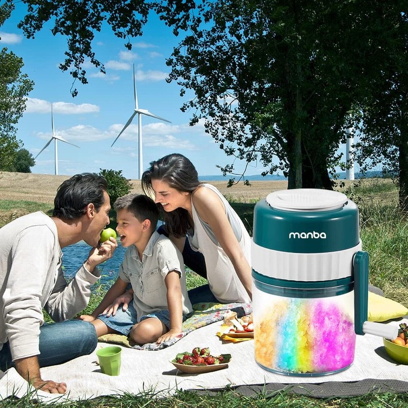 MANBA Ice Shaver and Snow Cone Machine - Premium Portable