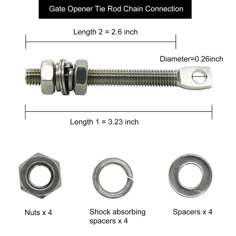 Automatic Gate Opener Tie Rod Chain Connection Hardware,Sliding Gate Roller