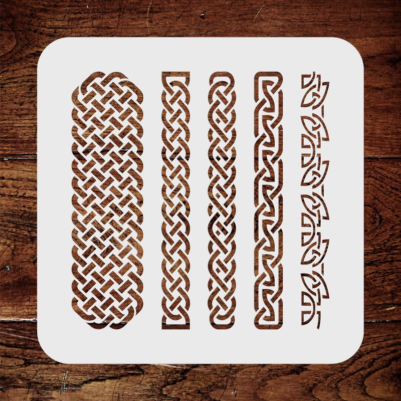 Celtic Knot Stencil, 11.4 x 11.4 cm (S) - Irish