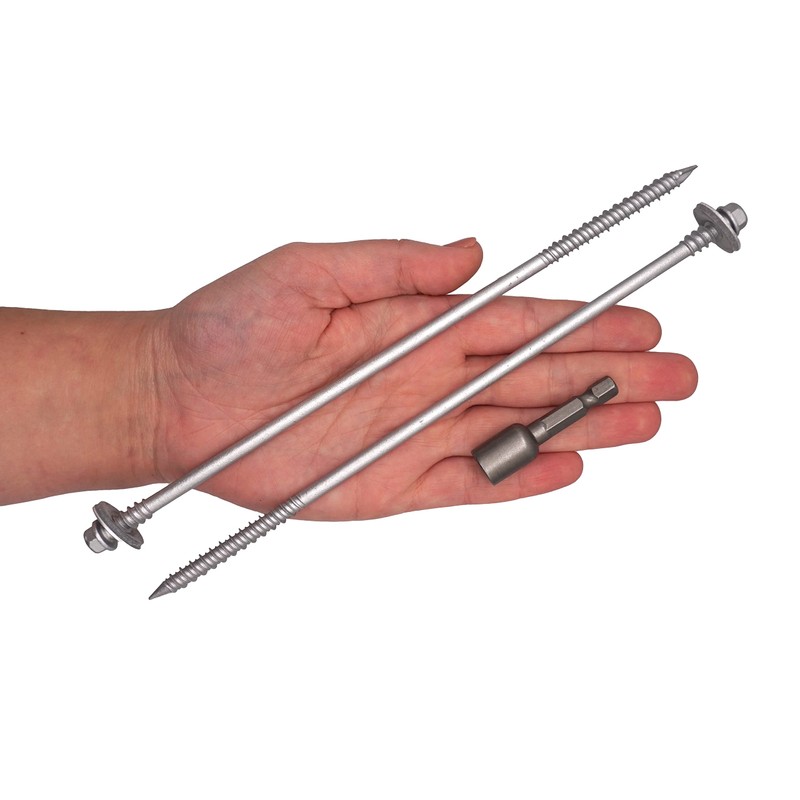 SKIR'CO (Pack of 20) Self Tapping 6.4 x 210mm Grey