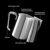 Bincoo Espresso Milk Frothing Pitcher Stainless Steel 20oz/600ML Coffee Milk