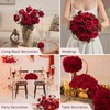 Alecono Red Roses 20Pcs - 4in Real Touch Artificial Roses,