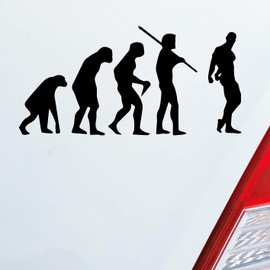 Car Sticker in your choice of colours – Evolution Fitness Gym Bodybuilding – 15x7,5 cm – Car Sticker Foil, matt black