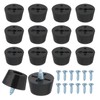 PATIKIL Rubber Feet Furniture Feet Pads 15x12x8mm Anti-Vibration Anti-Slip Bumper