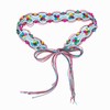 ILuvatar Women's tassel knotted belt Colorful woven waistband women's Bohemian