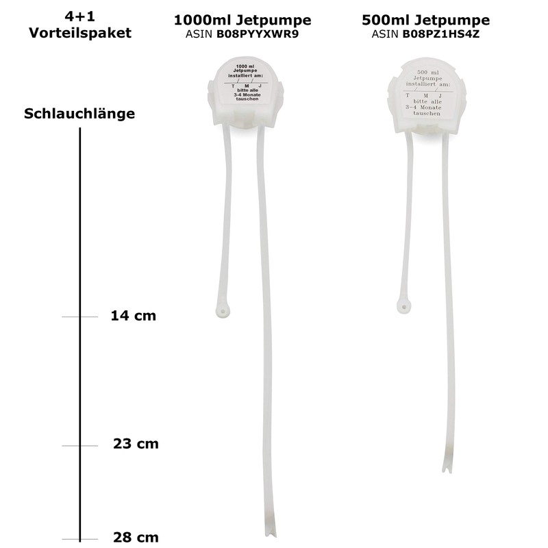 5 x Replacement Pump Hygiene Disposable Jet Pump for 500