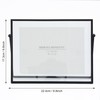 MIMOSA MOMENTS Black Metal Floating 5x7 Picture Frame, Tabelop Photo