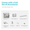 PEGZONE Clamp-on Desk Pegboard, Desk Organizer for Office Gaming Home,