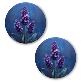 Lavender Pin Button 2.25 inch 2-Pack Purple Herb Provence – Pin for Shirts Jeans Pants Backpack – Pinback Button for Clothes Pins ID45000