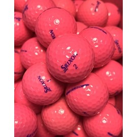 Golf Ball House…12 SF Lady Golf Balls for Srixon/Pink/Near Mint (AAAA) / Used-Recycled w/Mesh Bag