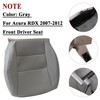 NLQR Front Driver Bottom Replacement Seat Cover Gray Microfiber Leather